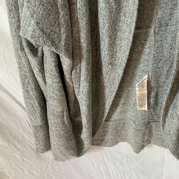White House Black Market: Silver/Metallic Open Cardigan Sweater- L - Picture 6 of 16